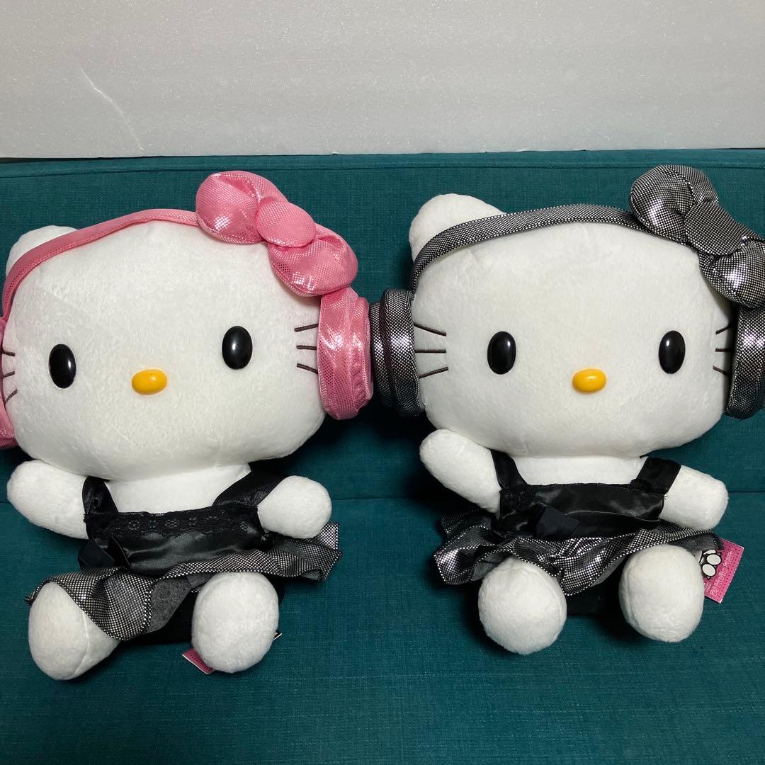 レア　DJ HelloKittyキラキラBIGぬいぐるみ　サンリオ　キティ