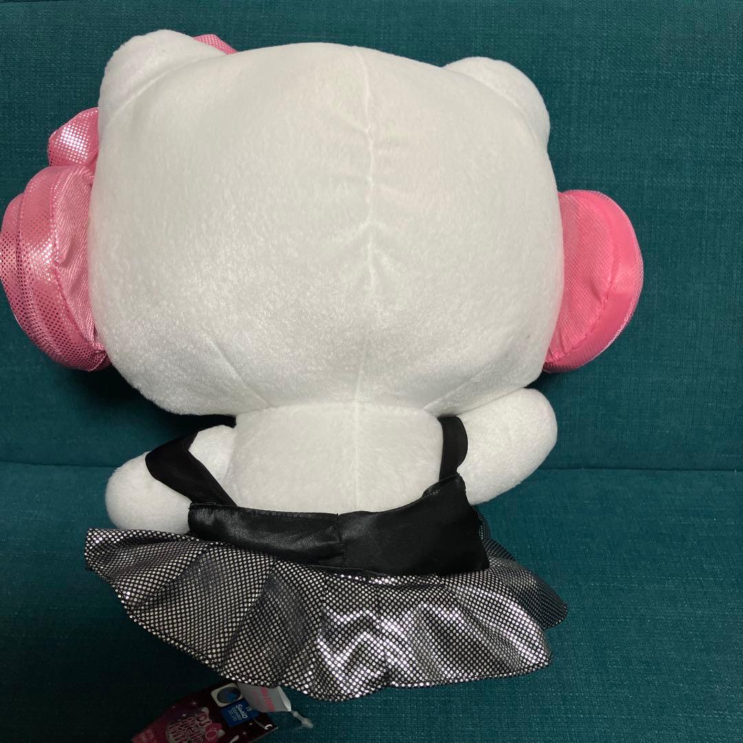 レア　DJ HelloKittyキラキラBIGぬいぐるみ　サンリオ　キティ