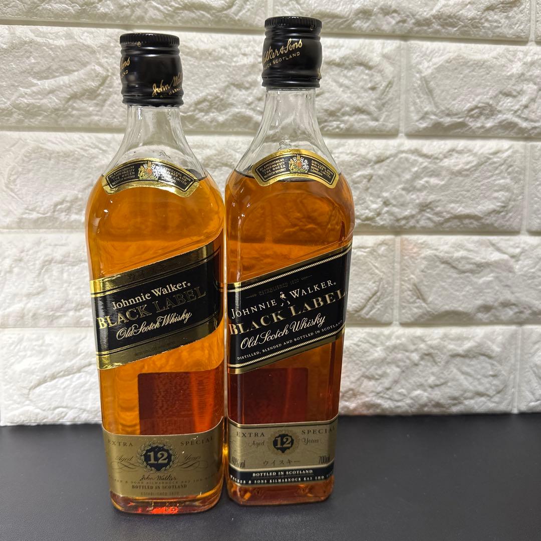ジョニーウォーカー古酒 12年 エクストラスペシャル 黒キャップ 2本 未開封