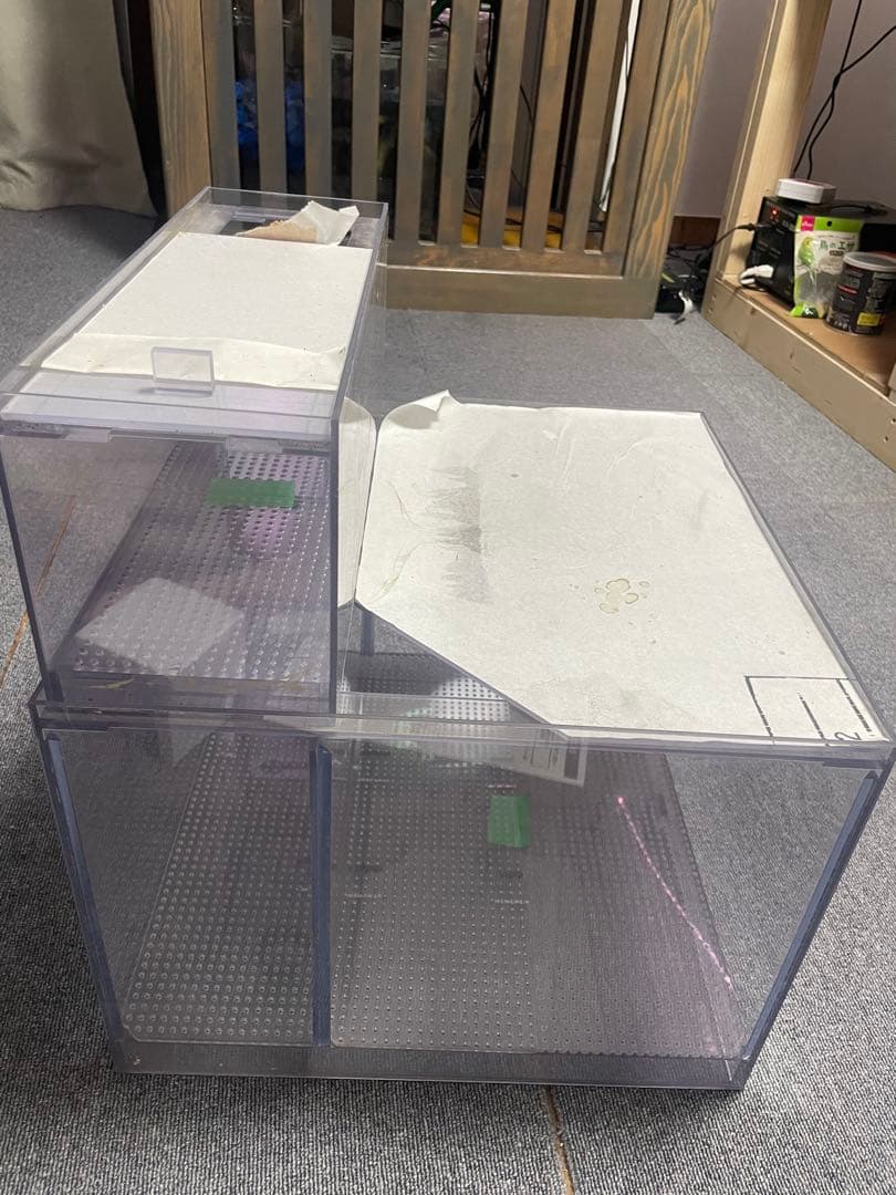 オーバーフロー濾過槽　二槽式