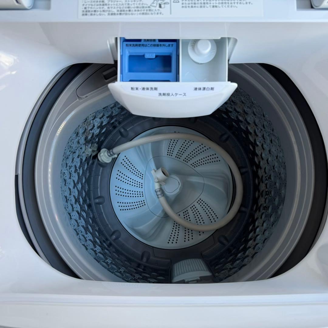 54⭐️2024年製美品★ニトリ　洗濯機　6KG 一人暮らし　ガラストップ