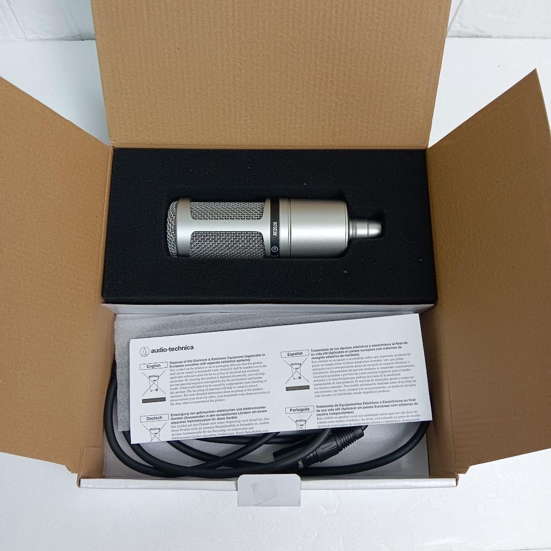 極美品audio-Technica AT2020 XLR ガンメタルエディション
