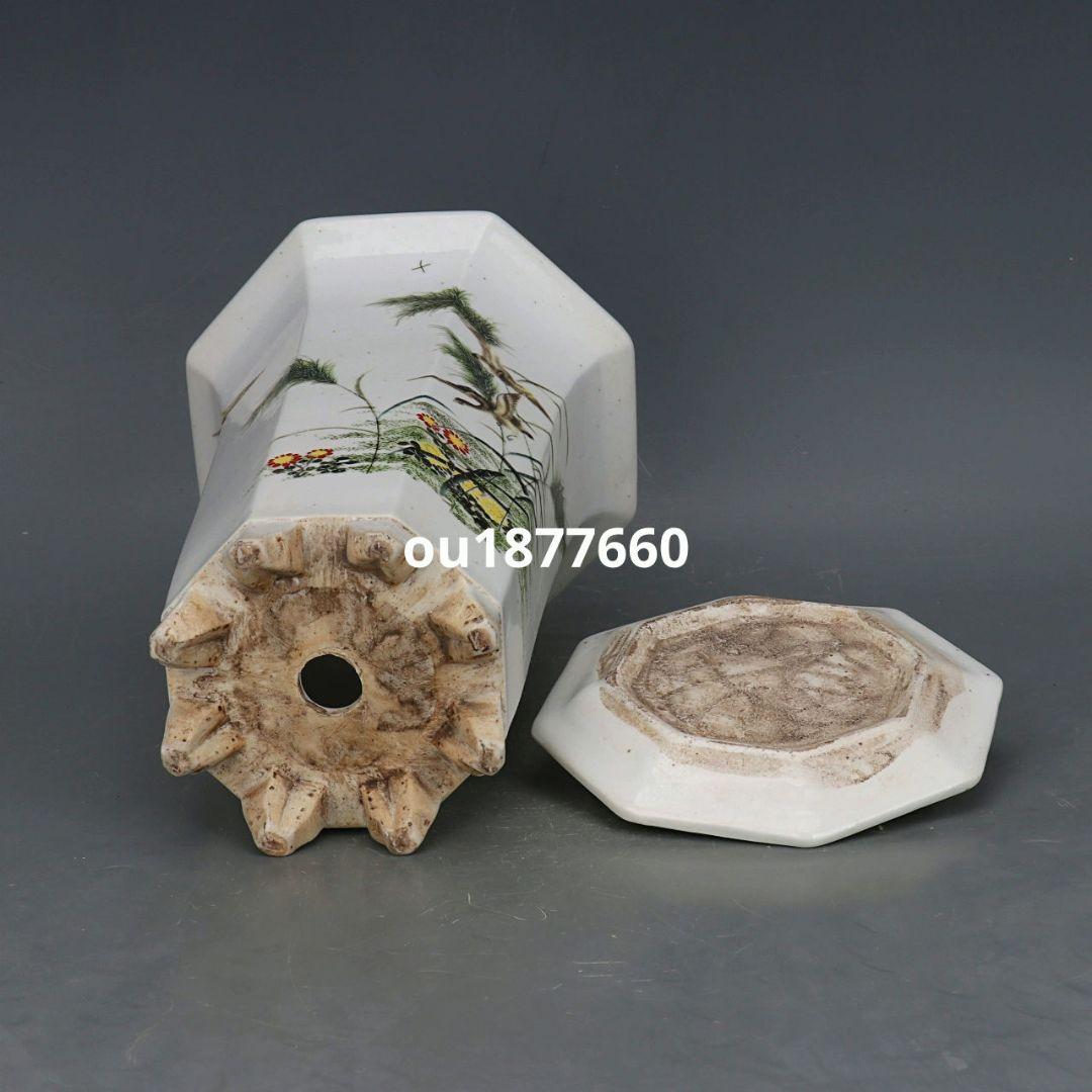 パステル路路高升図蘭盆盆栽鉢青磁鉢 山野草鉢 多肉植物植木鉢小品大品盆栽鉢 置物