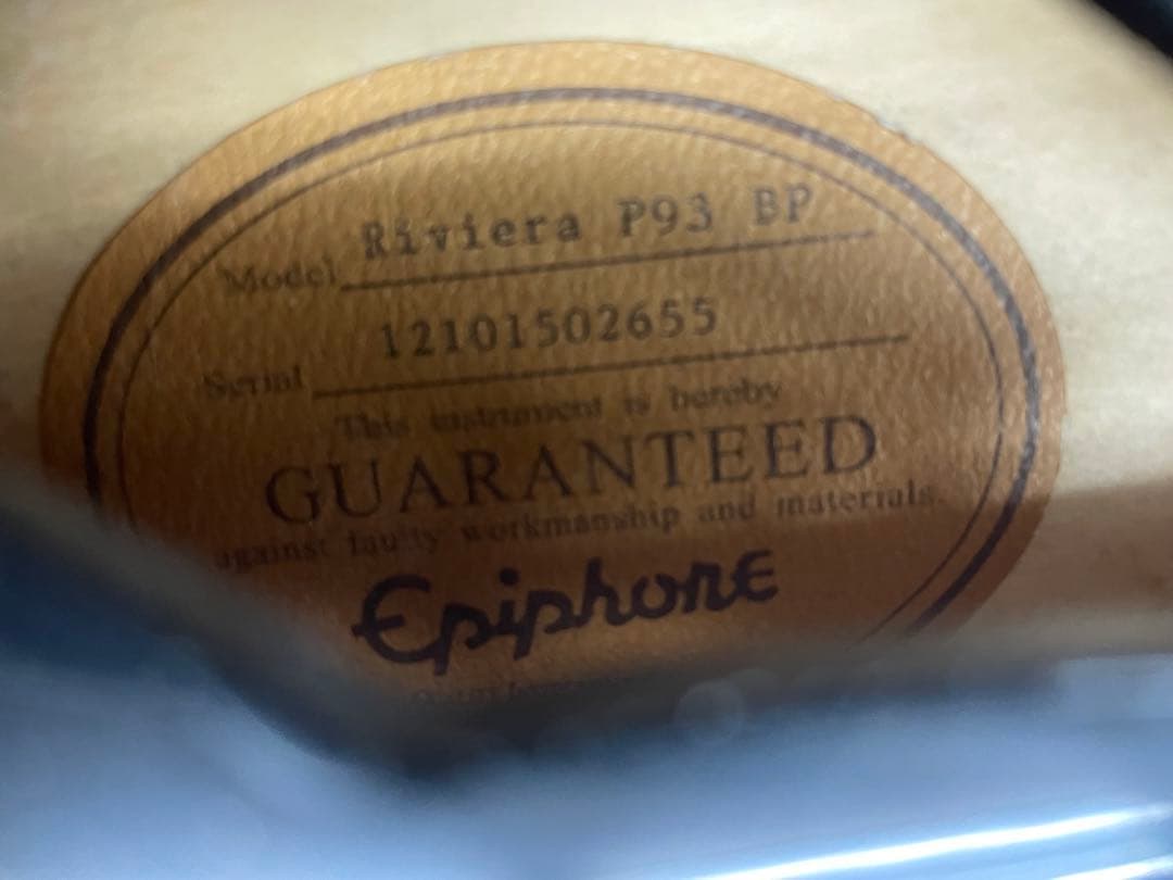 Epiphone Riviera P93 BP ブラック　ジャンク