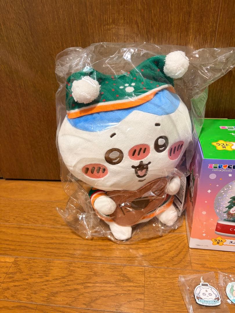 未開封 ちいかわ ぬいぐるみ スノードーム キーホルダー 即日発送 クリスマス