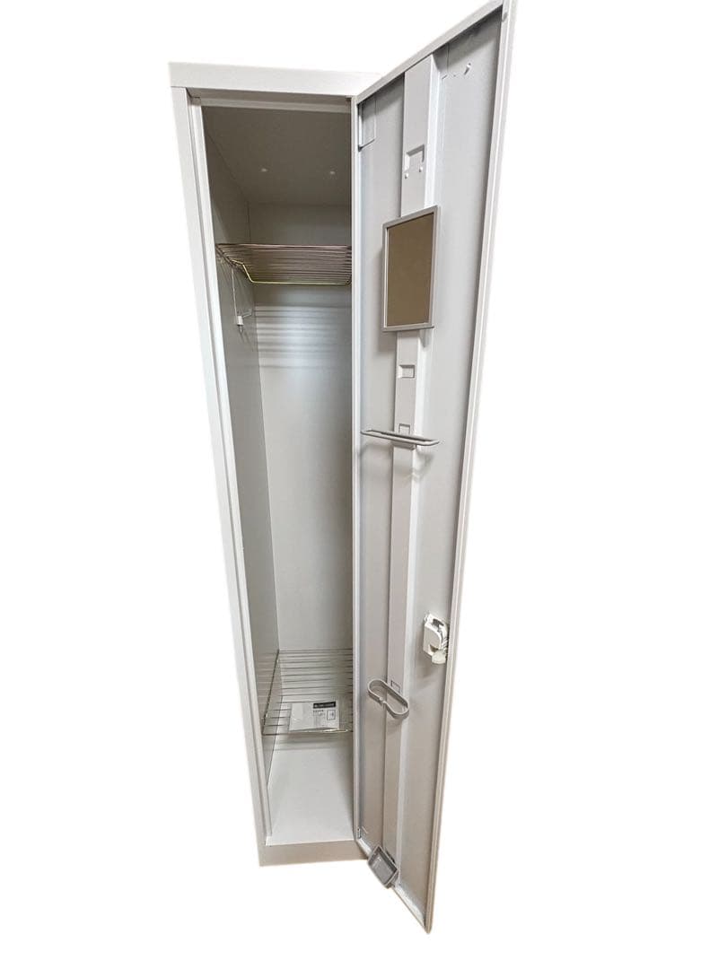 衣類ロッカー ホワイト 鍵付き