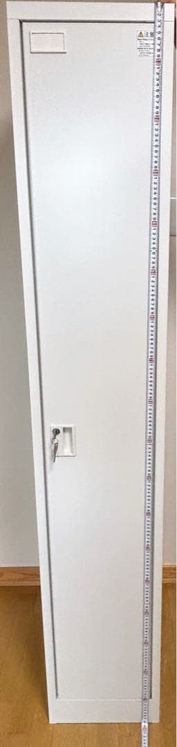衣類ロッカー ホワイト 鍵付き