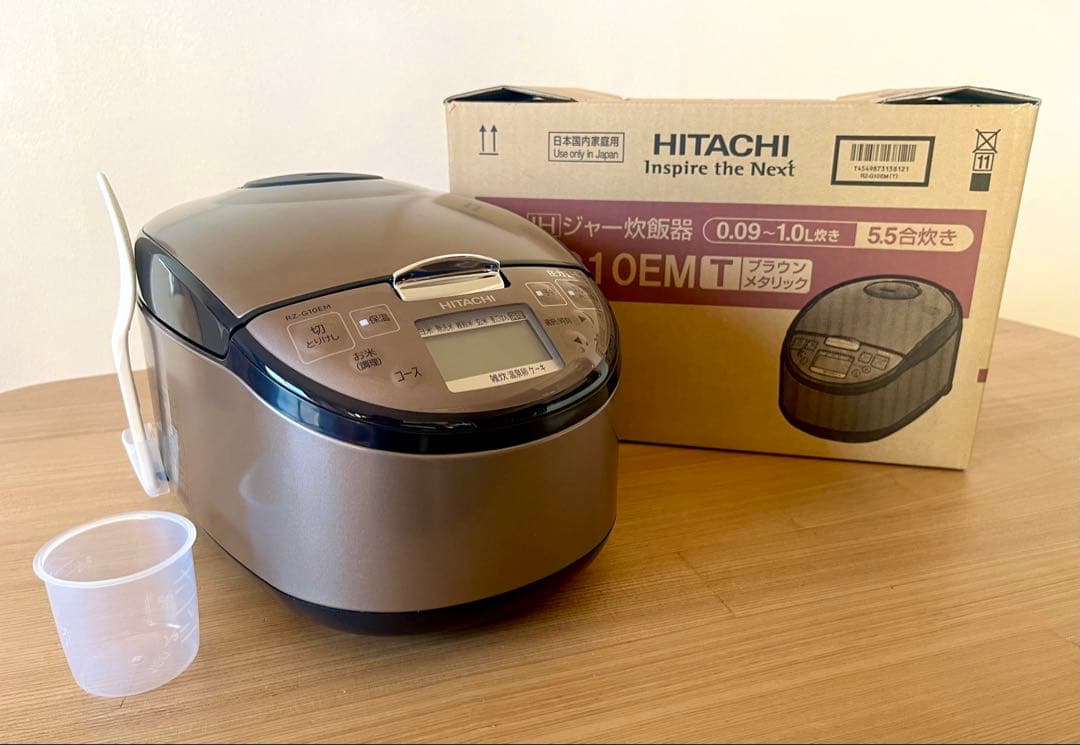 HITACHI RZ-G10EM-T 炊飯器 5.5合 ブラウンメタリック