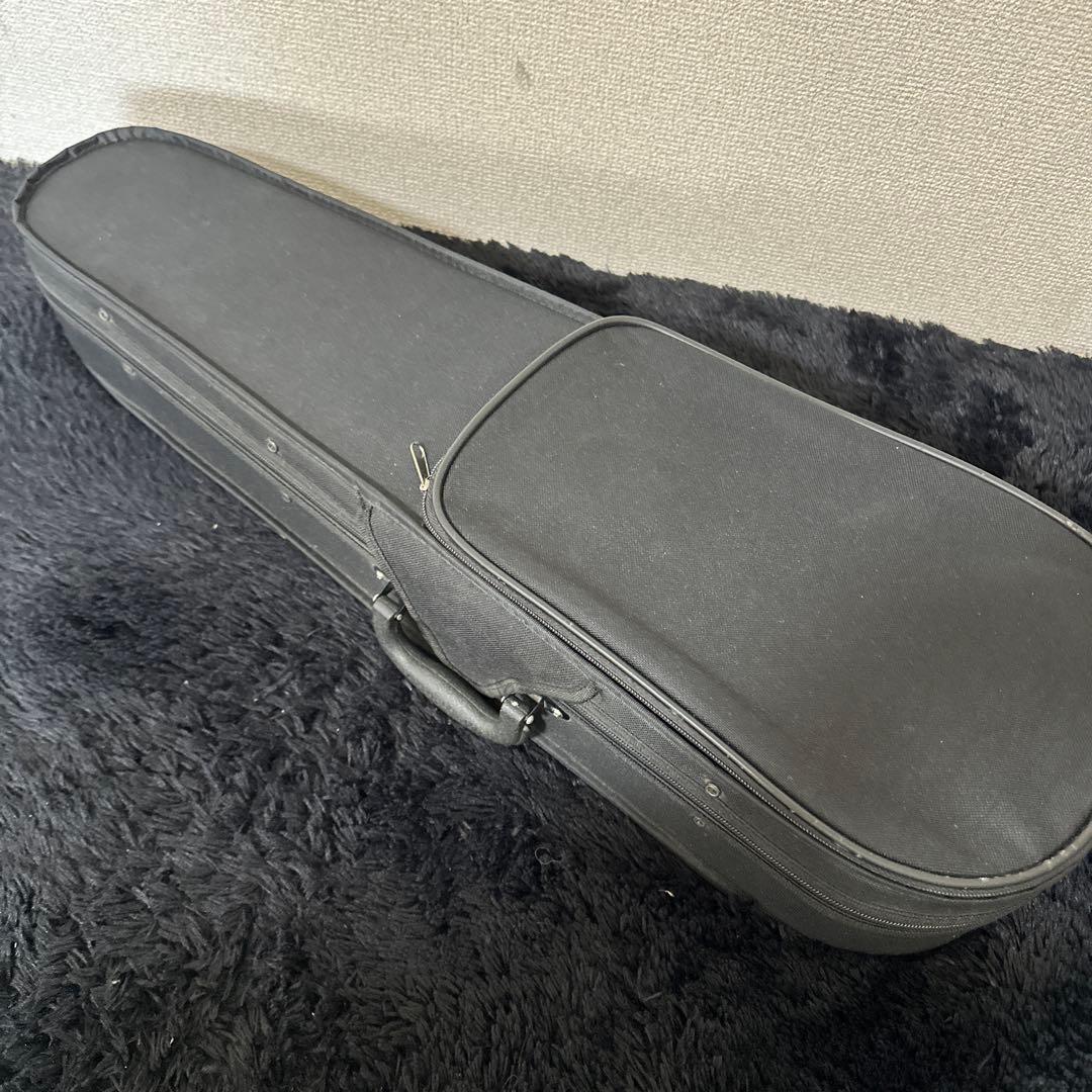 高級 ノーラベル バイオリン 1/4サイズ 弦楽器 虎杢 木目 ケース 弓付属