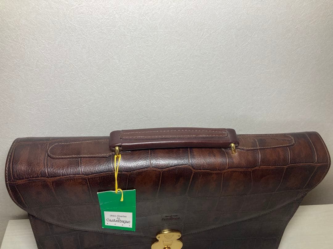 【未使用品】CASTELBAJAC ダレスバッグ ビジネスバッグ 鍵付き