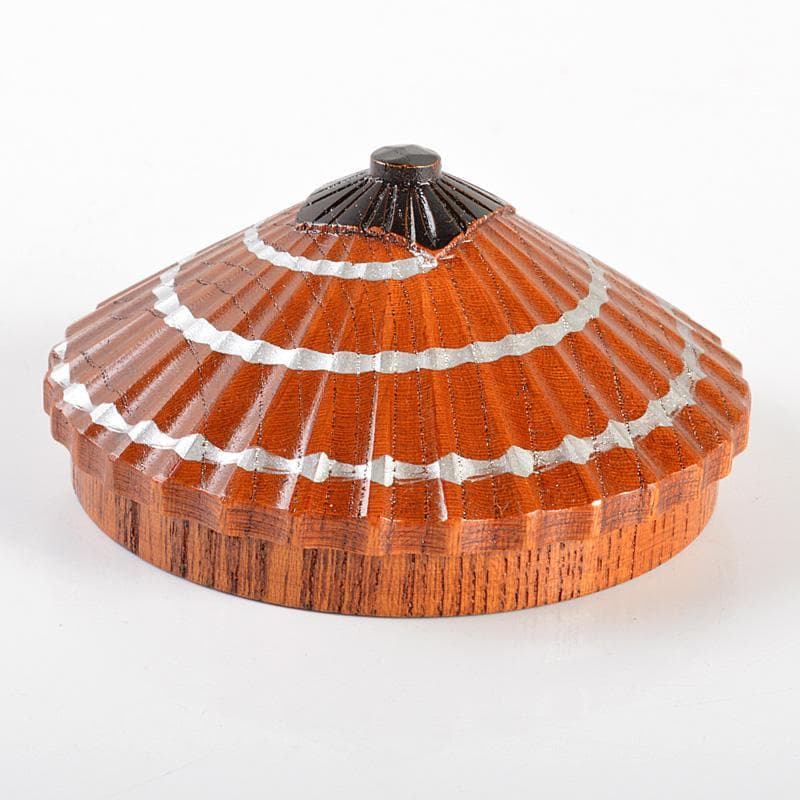 茶道具　中村湖彩作　漆塗　傘　香合　共箱　V　5879