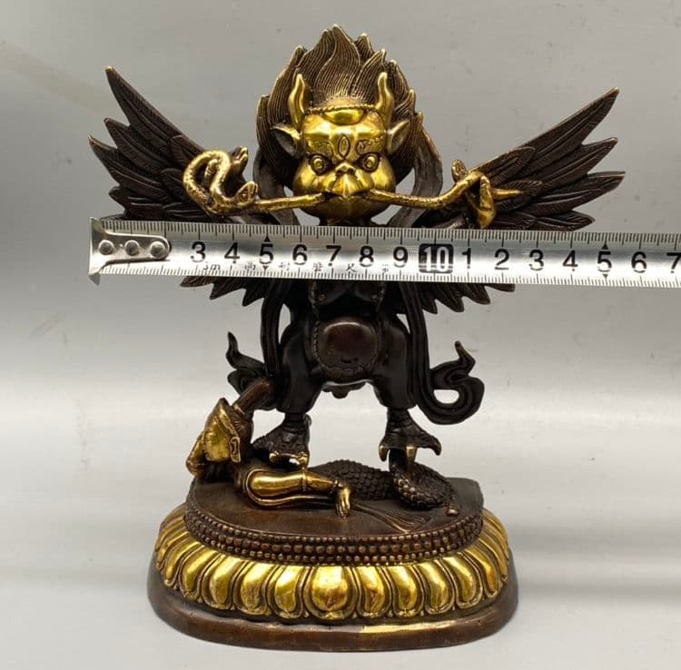 銅器 仏像 蔵伝金翅大鵬鳥銅像 鎮宅辟邪 開運風水 招財 置物 工芸品 装飾品