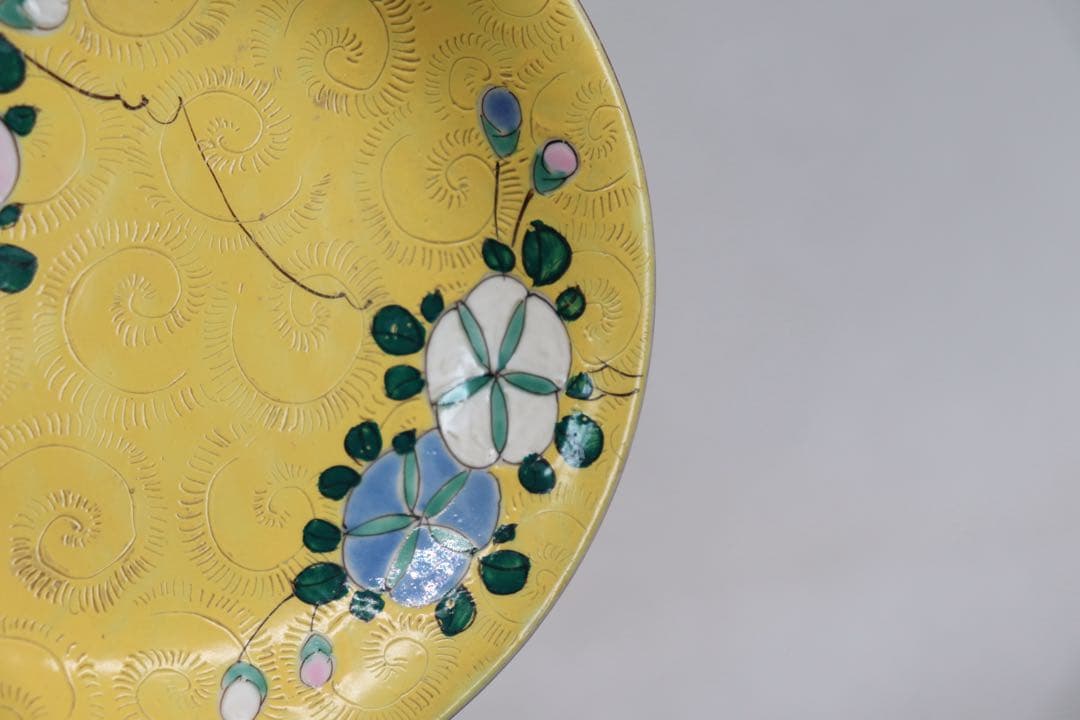 中国　清時代　十錦手小皿5点　木箱入　送料込み250708