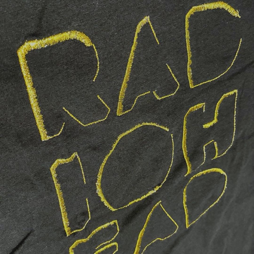 RADIOHEAD 刺繍 レディオヘッド ゴールドししゅうTシャツ 黒 L