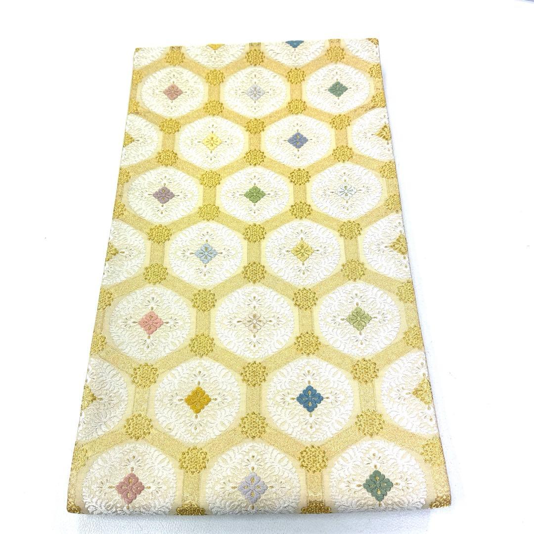 専用帯5066 ●丸勇謹製 高級 正絹 つづれ唐織 六通 袋帯