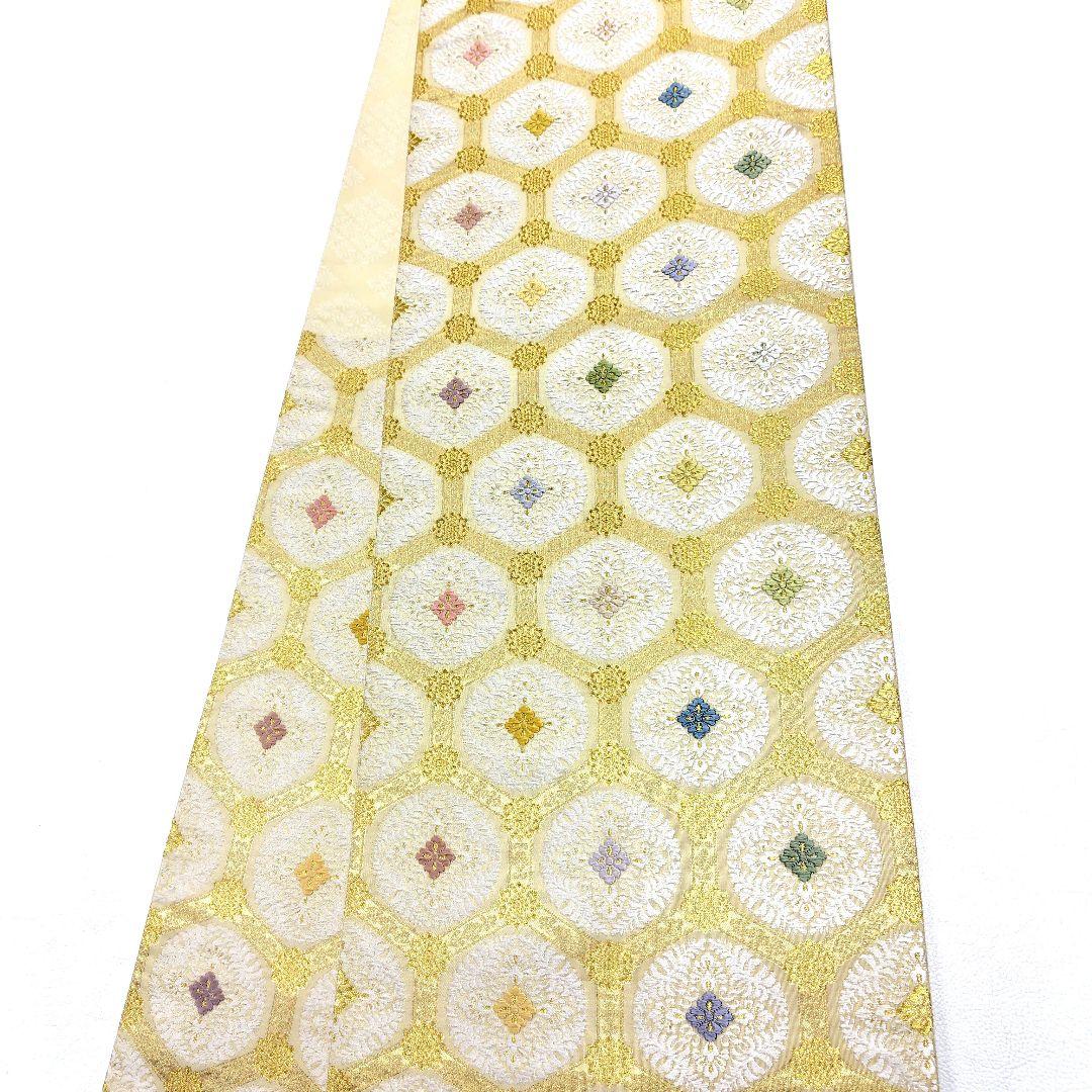 専用帯5066 ●丸勇謹製 高級 正絹 つづれ唐織 六通 袋帯