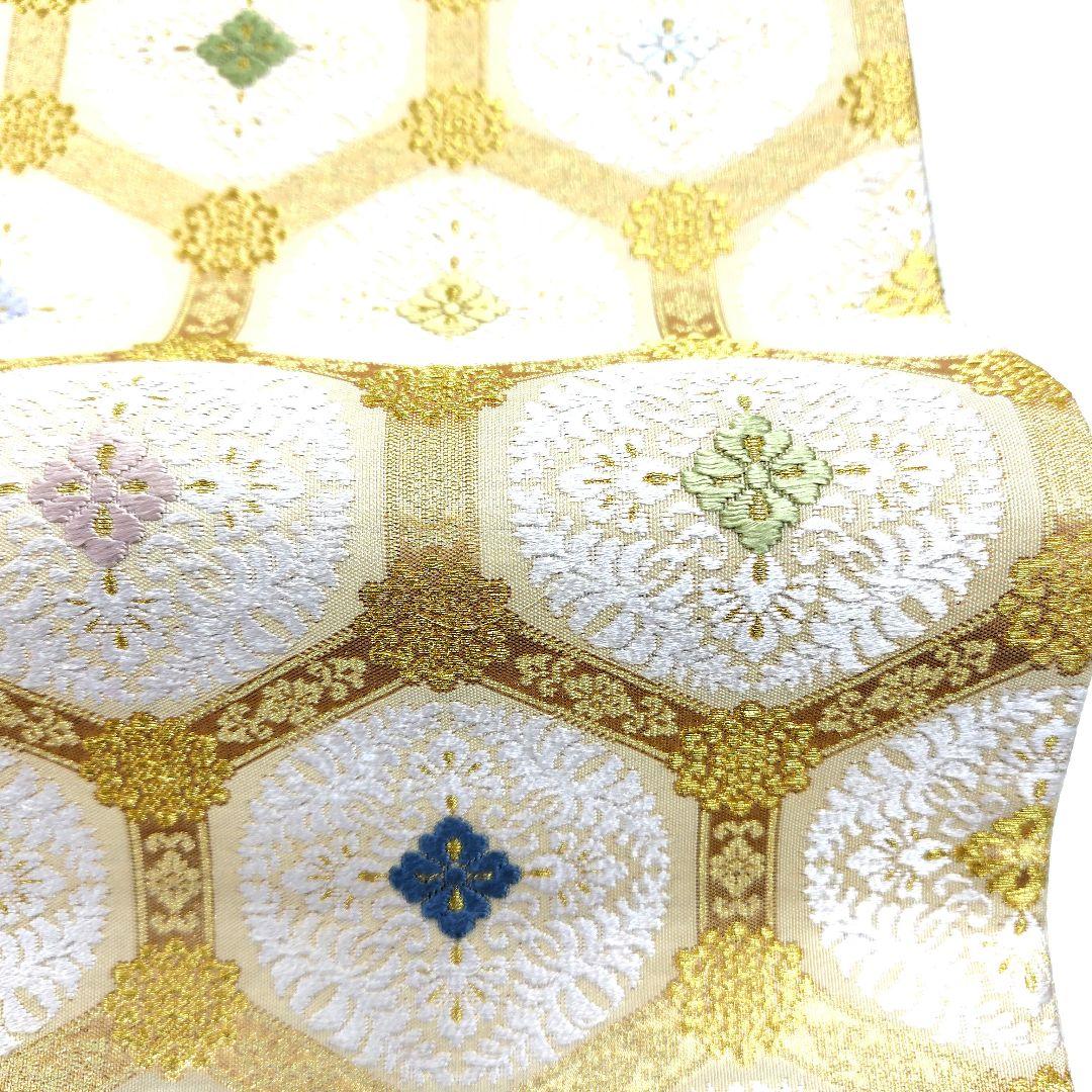 専用帯5066 ●丸勇謹製 高級 正絹 つづれ唐織 六通 袋帯