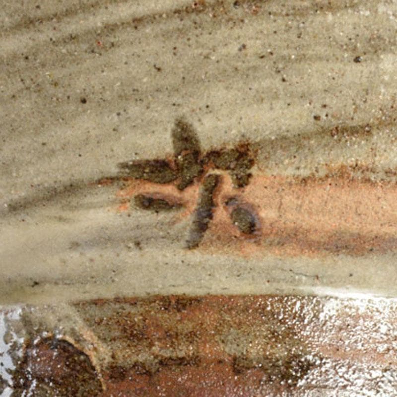 人間国宝　金城次郎　魚文　茶碗　茶道具　D　R4485