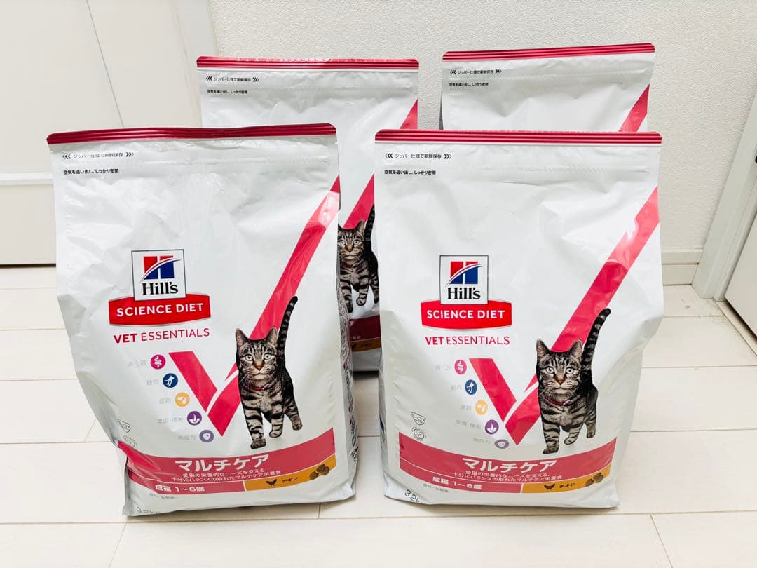 ヒルズ 猫　ベットエッセンシャル　マルチケア 3.2kg 4袋セット
