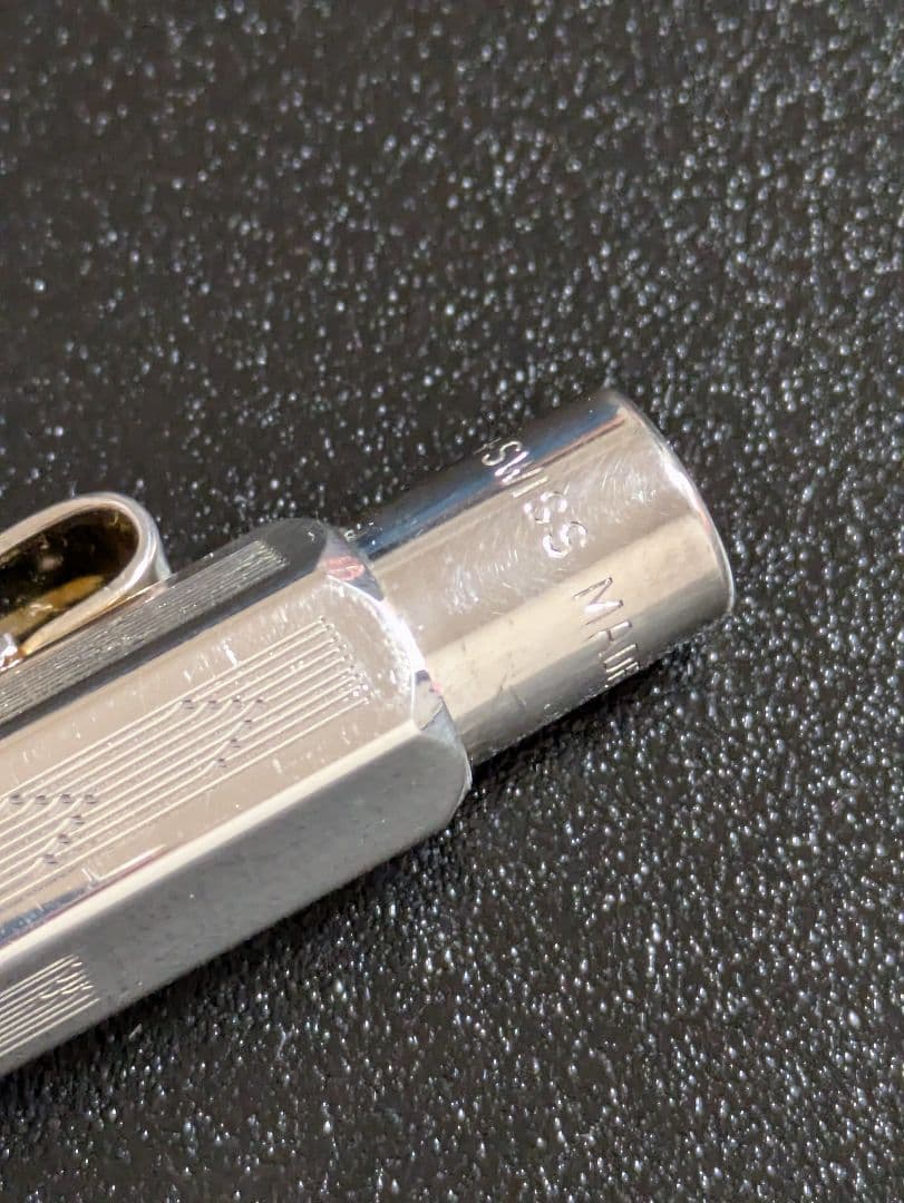 カランダッシュ エクリドール　シェブロン　シルバー　ボールペン 美品