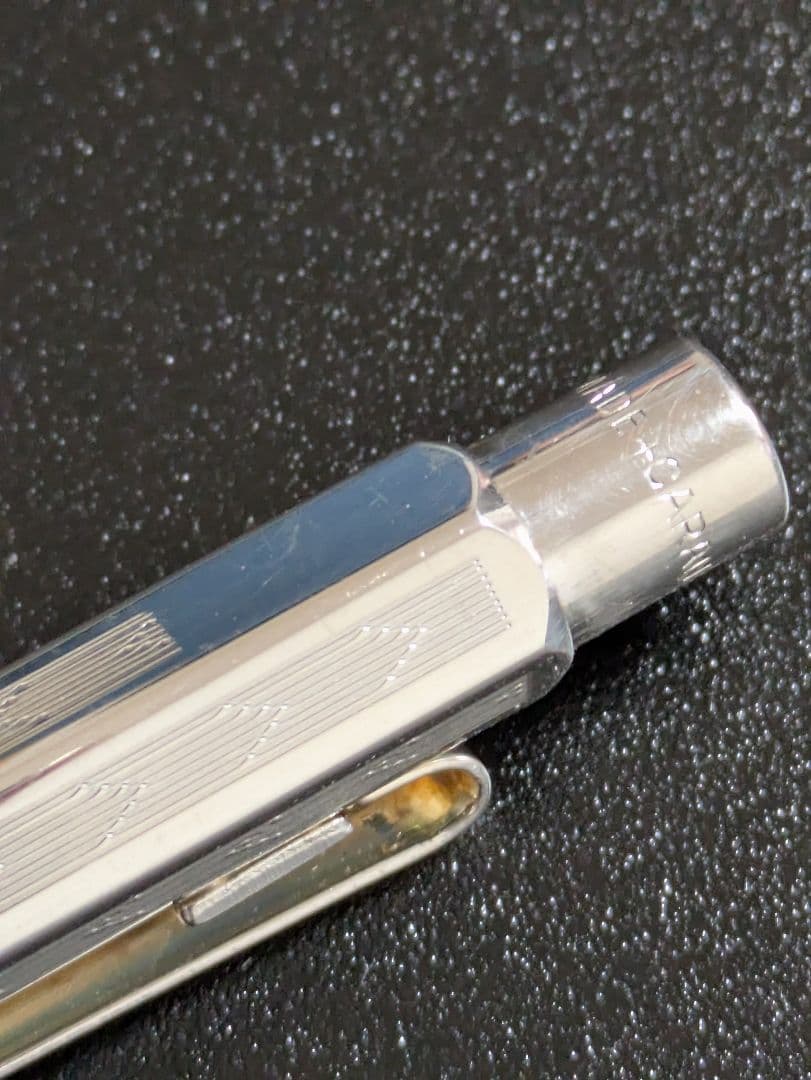 カランダッシュ エクリドール　シェブロン　シルバー　ボールペン 美品