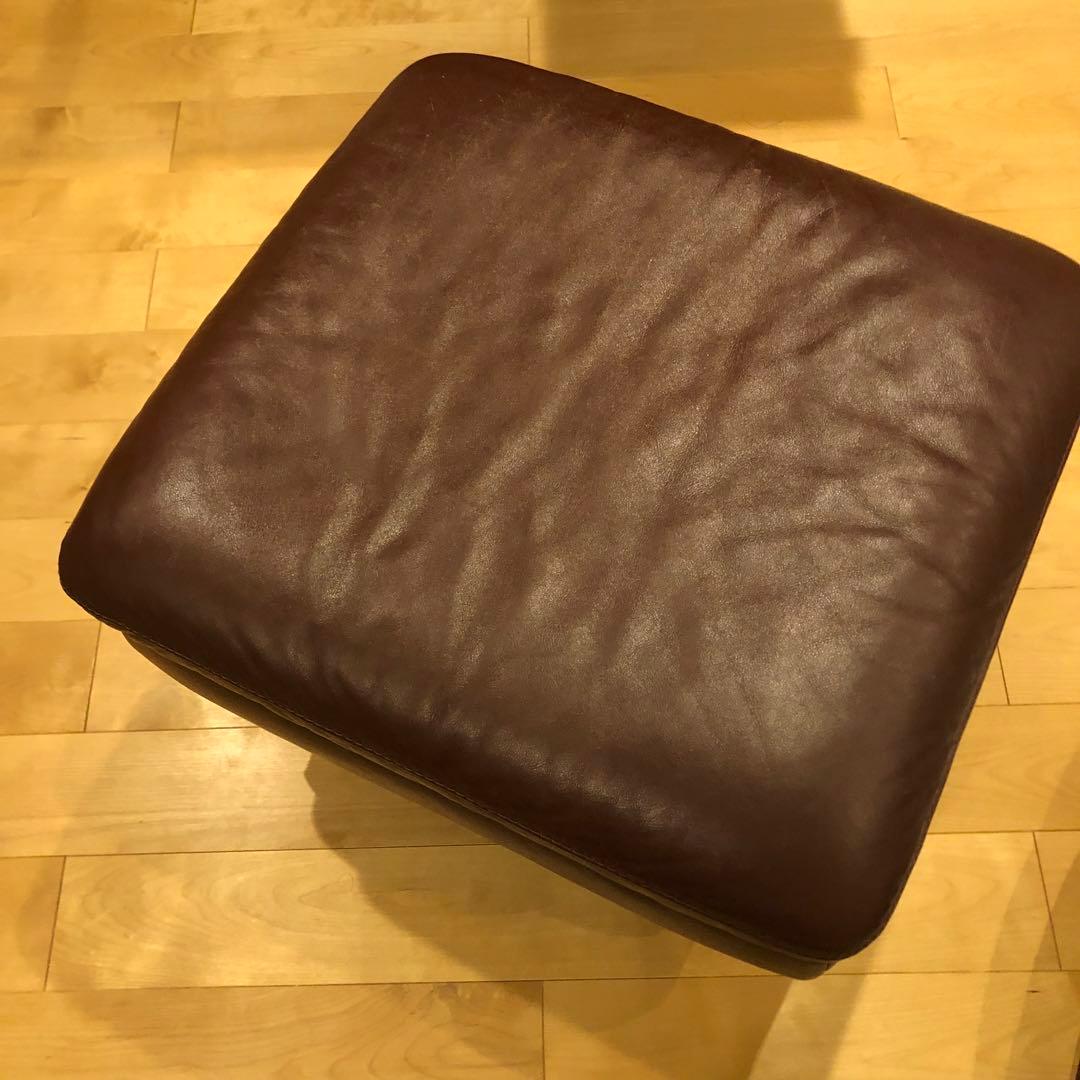 IDC 大塚家具　オットマン　レザー