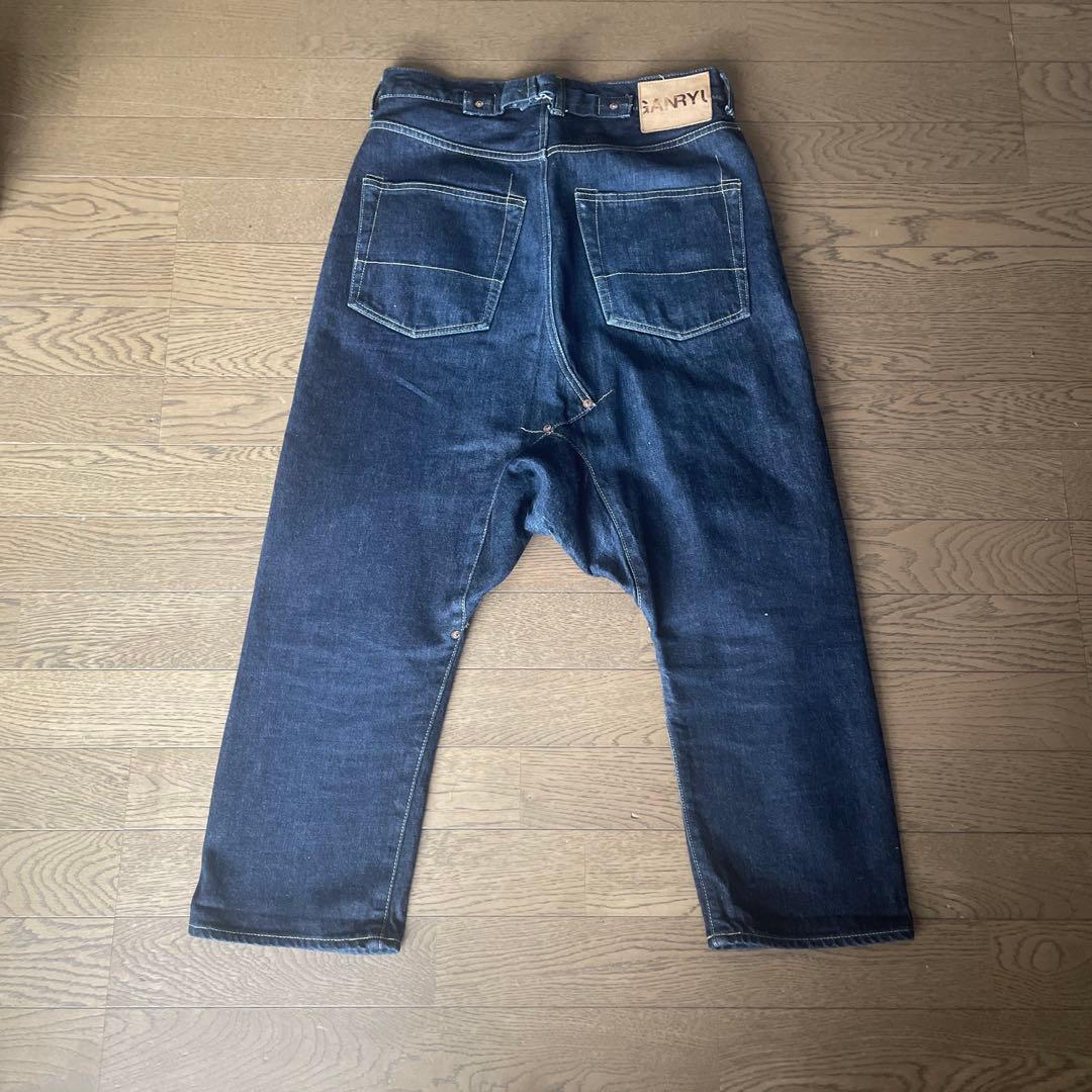 【名作】GANRYU コムデギャルソン　デニム　サルエルパンツ