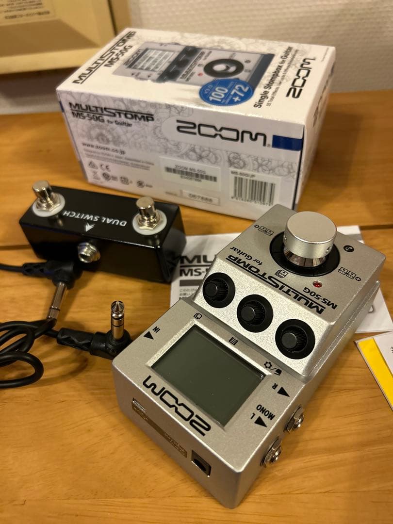 ZOOM MS-50G MOD 外部フットスイッチ&ステレオフォンケーブル付