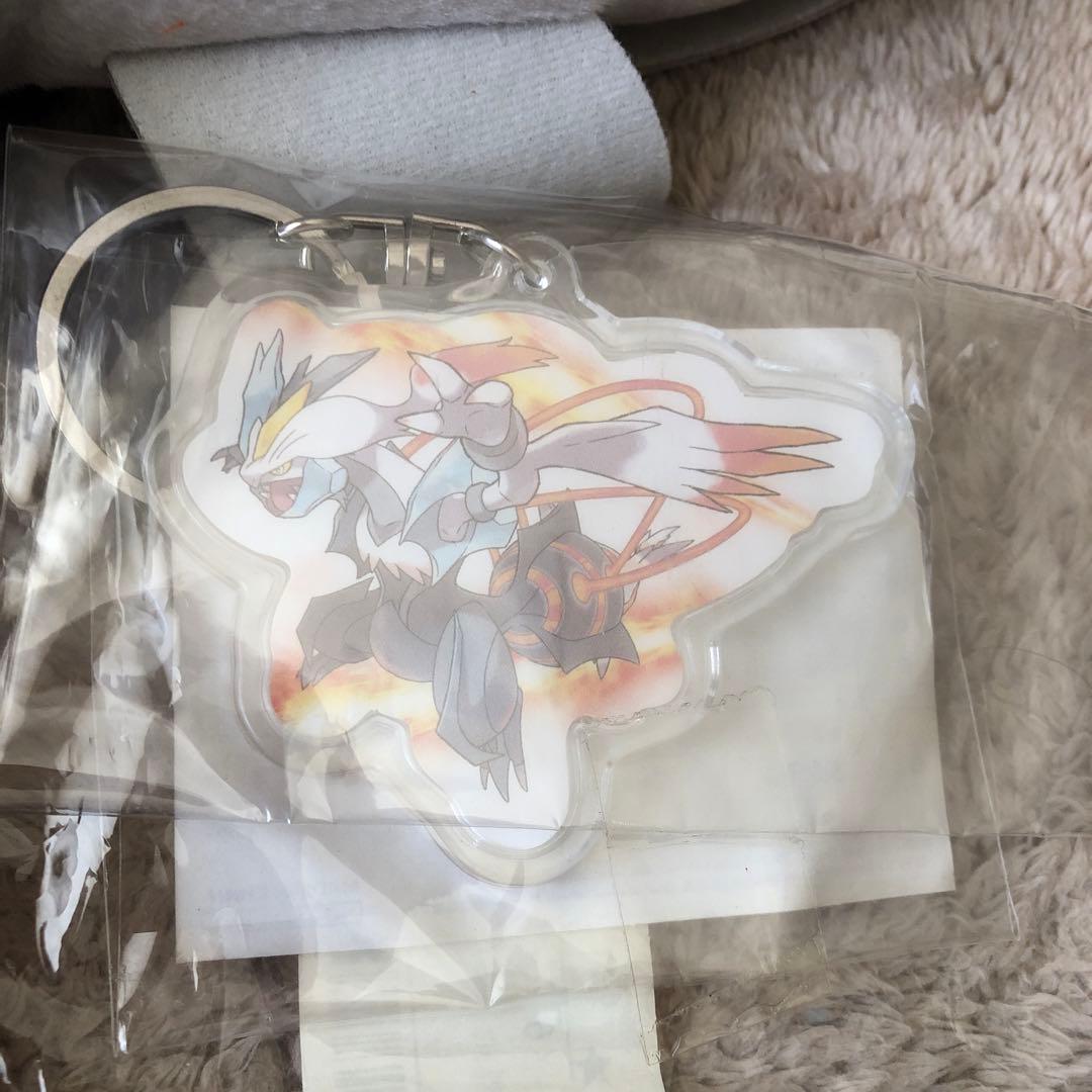 ポケモンセンター　ホワイトキュレム　ぬいぐるみ　クリアキーホルダー付き