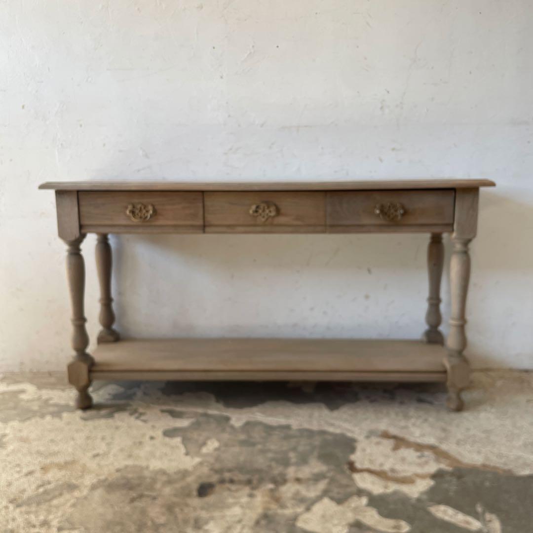 ビンテージ　ドロワー カウンター　テレビ台 キッチンテーブル　剥離