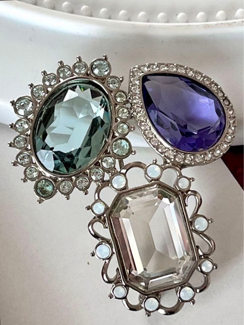 希少！大ぶり！SWAROVSKIヴィンテージブローチ9794