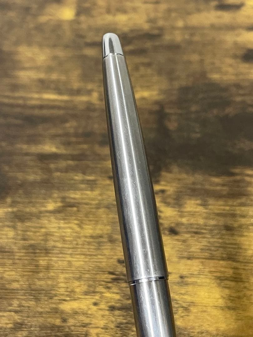 試筆のみ　1975年製　ペン先軸一体型　字幅F　ミュー　万年筆　H1175