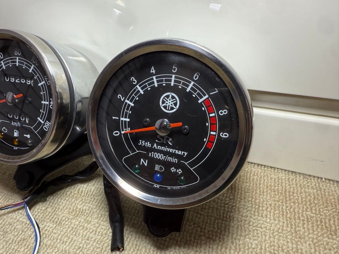 【限定モデル】SR400 35周年記念モデル 純正メーター&タコメーター