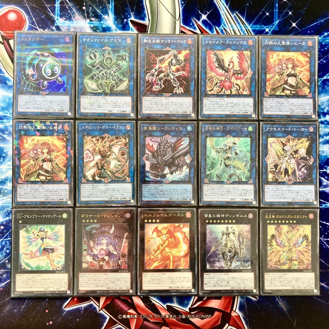 遊戯王 本格構築 【炎王罪宝スネークアイ】 デッキ＆二重スリーブ