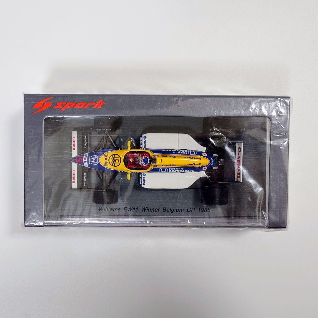 スパーク 1/43 ウィリアムズ FW11 N.マンセル ベルギーGP 1986