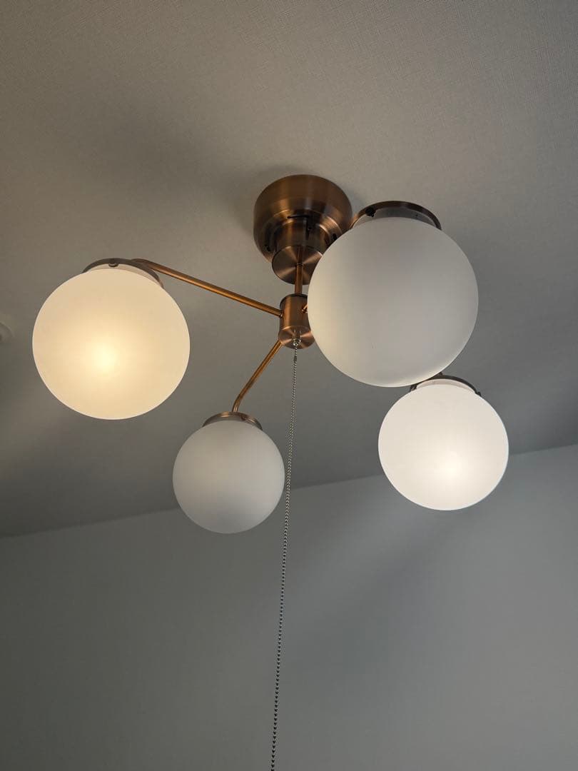 【電球4個付き】4灯シーリングライト カフェ風 北欧