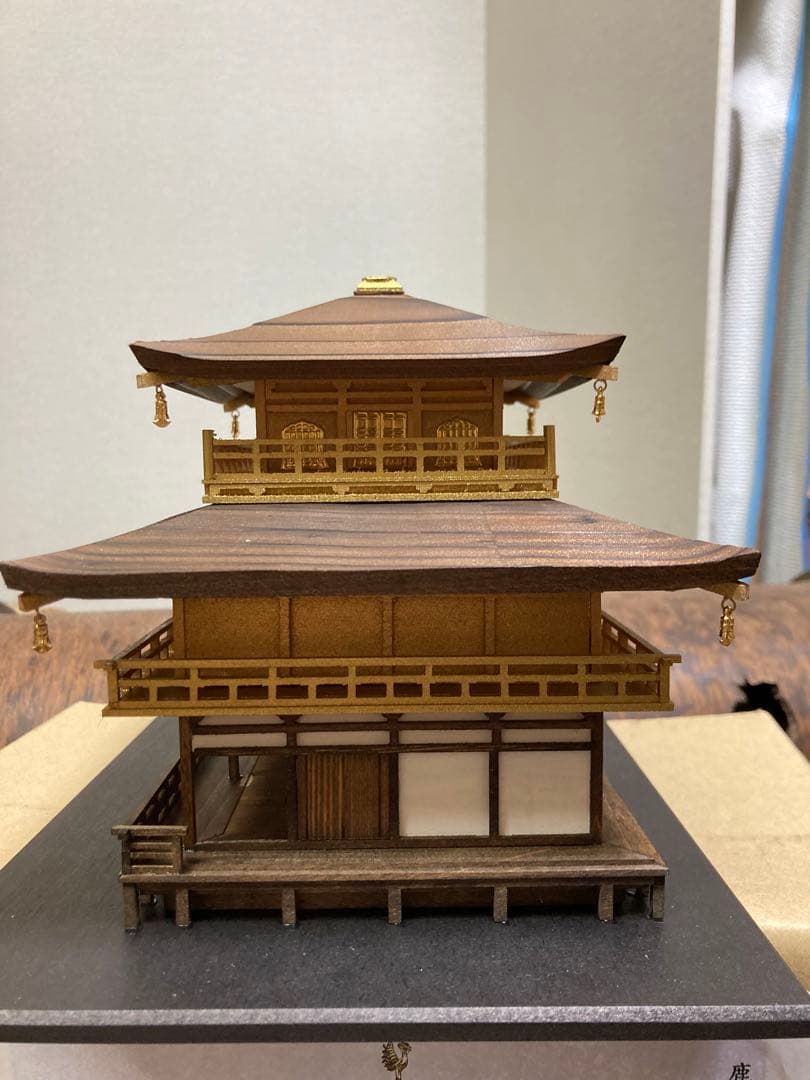 日本の伝統的な建物模型　金閣寺　小林工芸　完成品