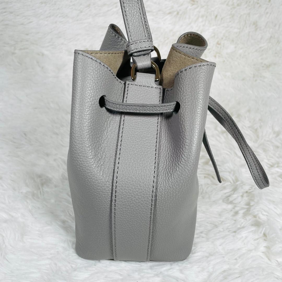 新品未使用 FURLA フルラ コスタンザ ショルダーバッグ グレー 巾着