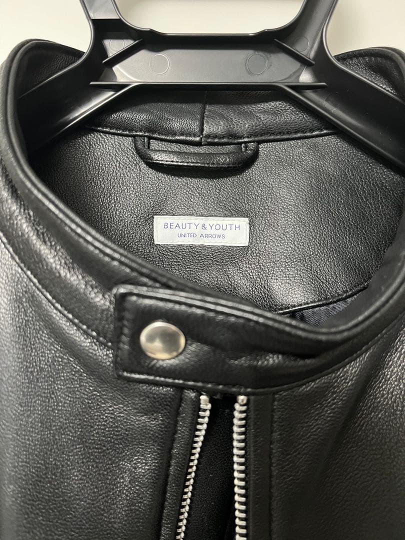 （値下げしてます）BEAUTY & YOUTH ブラックレザージャケット