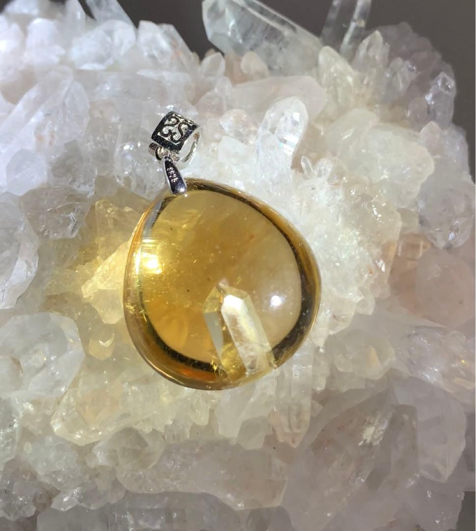 ⭐️祖師谷くん様 ⭐️ 非加熱シトリンクォーツインクォーツシトリン　ペンダントトップ