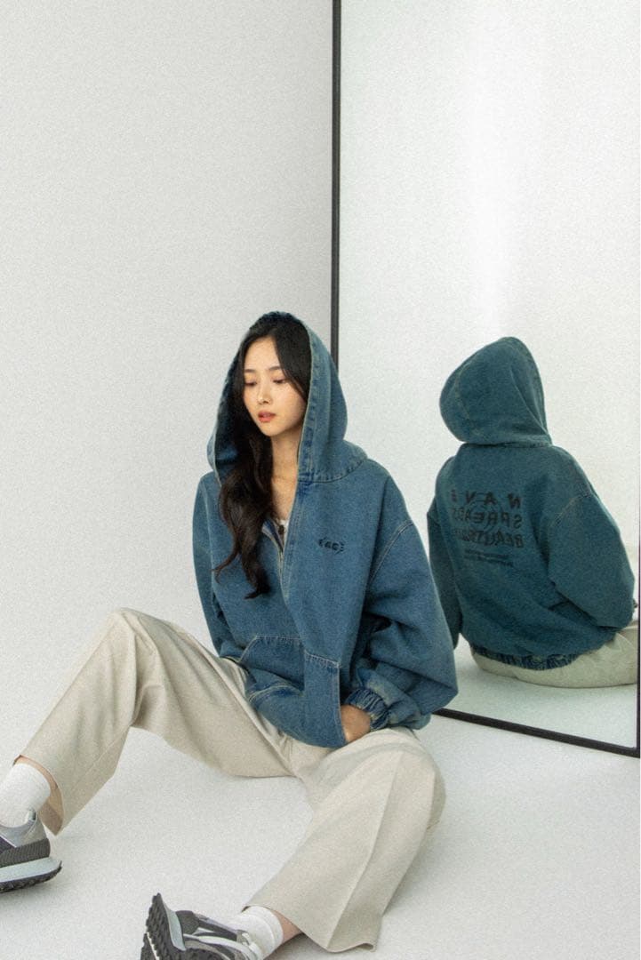 ジミン 展示会 デニムフーディー Mサイズ