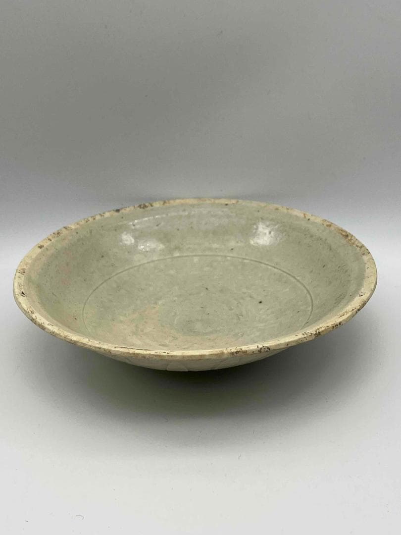 北宋時代　青白磁刻花皿 盞　景徳鎮　唐物　影青 古賞物(E-90)