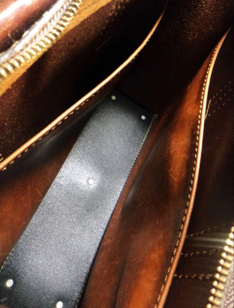 HERZ ヘルツ　２本手　ビジネスバッグ　ブラウン