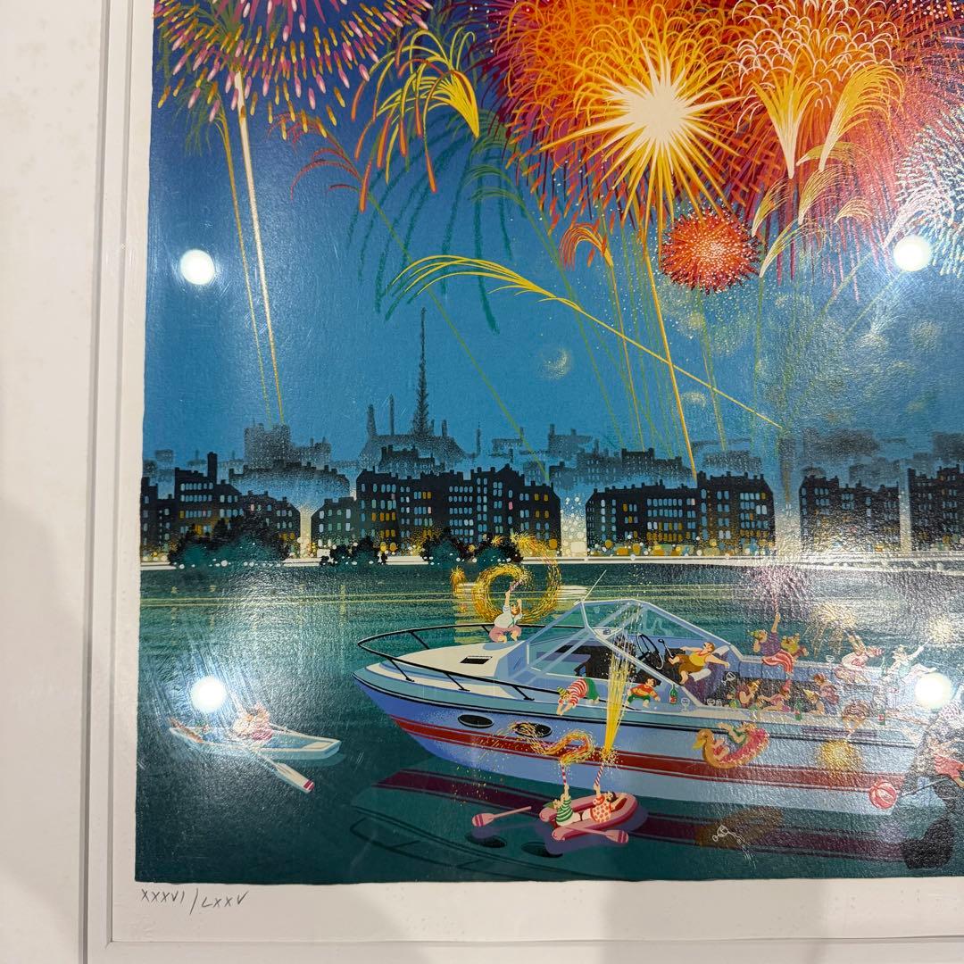 ヒロ・ヤマガタ『花火』AP版 限定85部 シルクスクリーン 直筆サイン