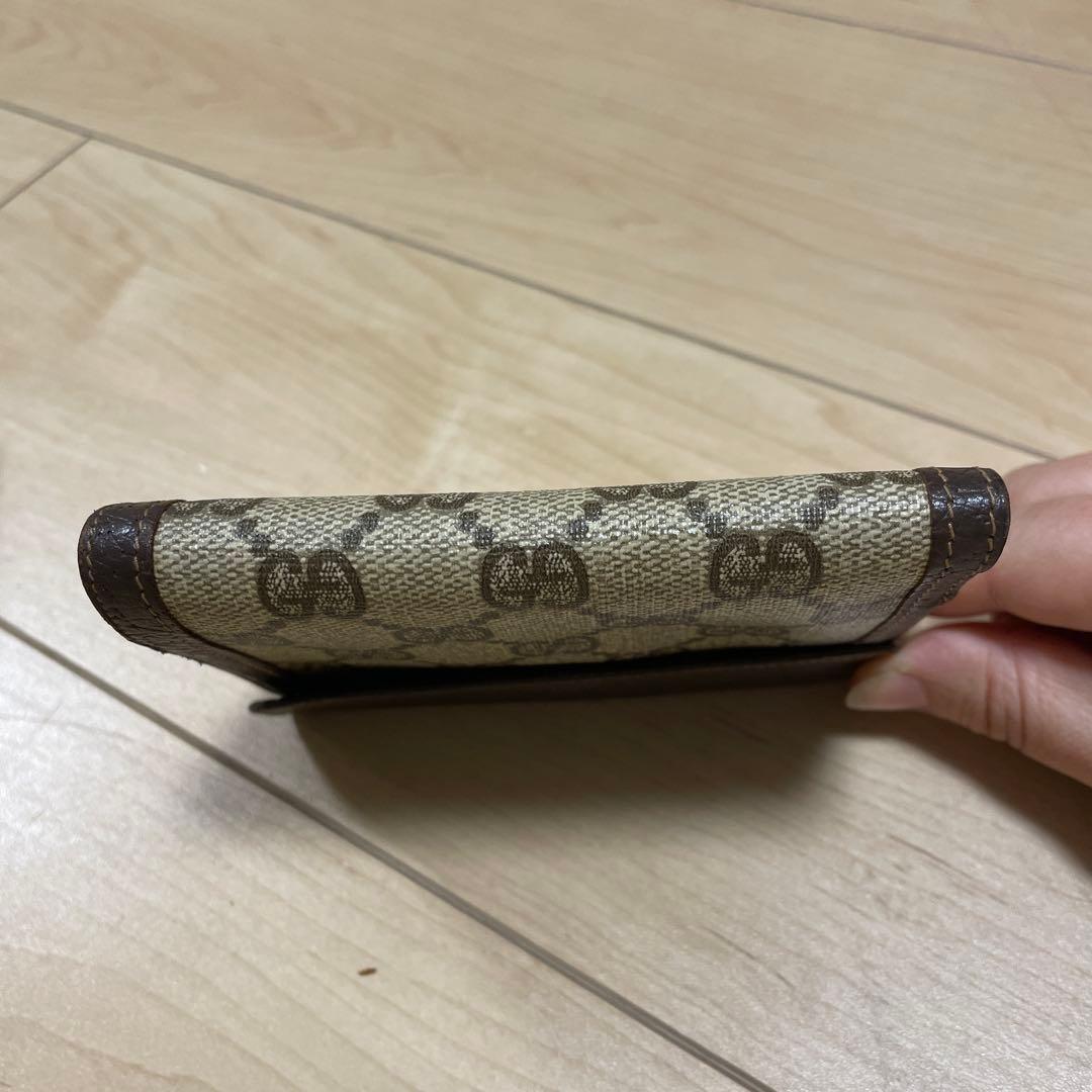 希少 グッチ GUCCI 財布 二つ折 ブラウン