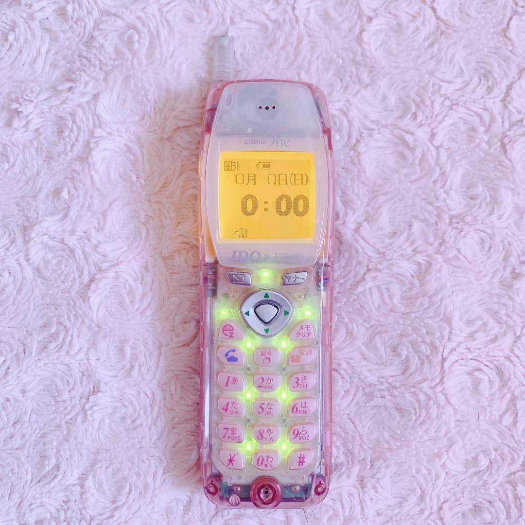 ⭐︎超希少⭐︎ IDO C301T ガラケー スケルトン 実機　平成レトロ