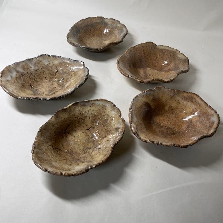 Z03 萩焼 金子信彦 向付5個