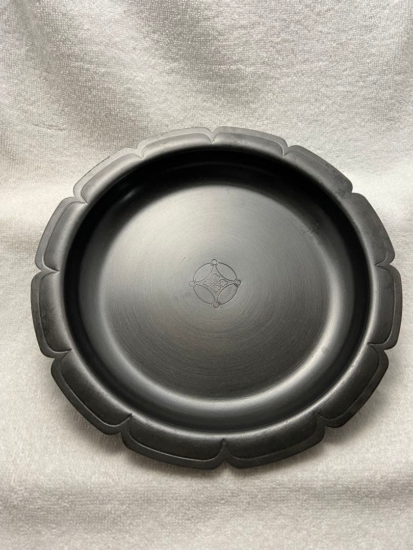 遠州流 茶道具 七宝紋 砂張 花形 菓子器 盆【匿名配送】