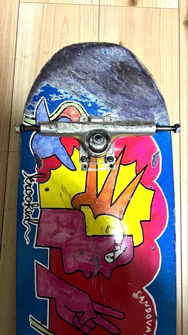 krookedデッキ2枚、トラック、ウィール 2個セット(バラ売り不可)