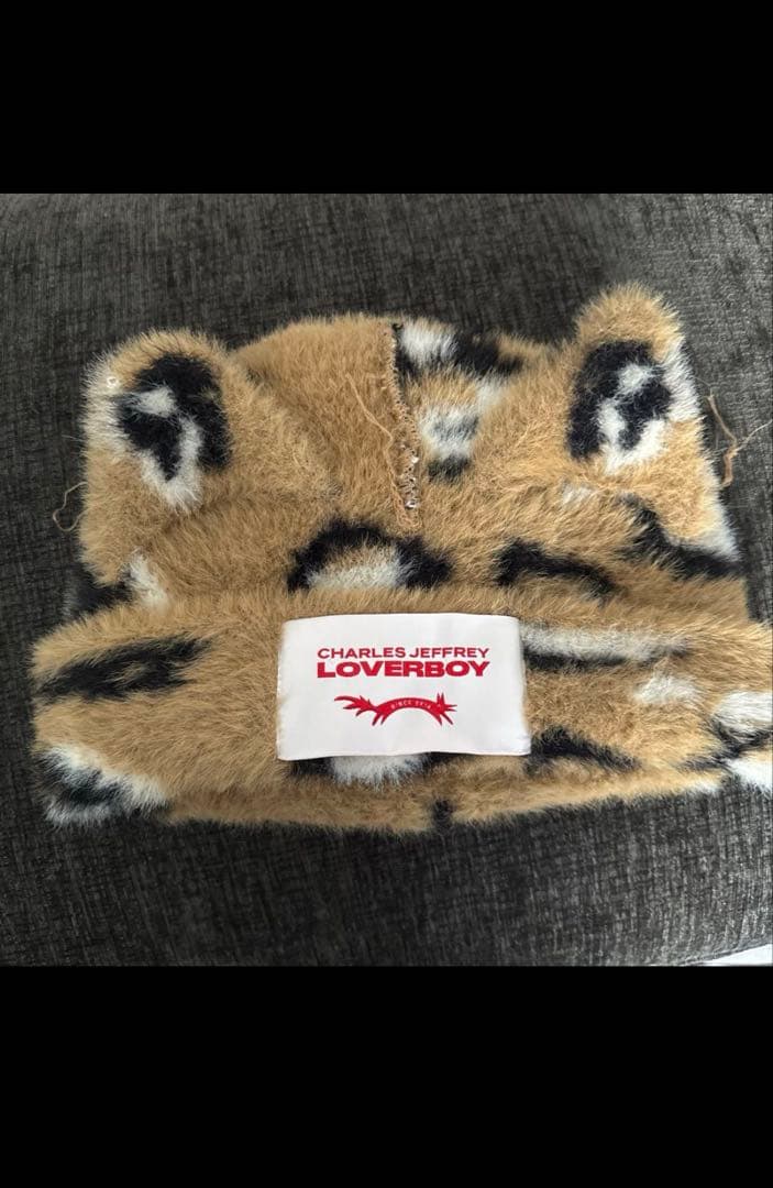 LOVERBOY アニマル柄　ビーニー ニット帽